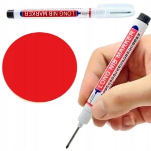 marker traserski czerwony 1 mm końcówka 20 mm | marker do otworów