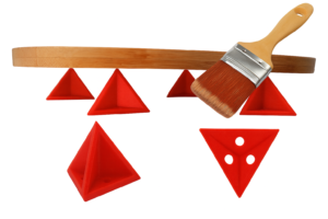 piramidki malarskie 3d do malowania i lakierowania – zestaw 10 sztuk podpórek